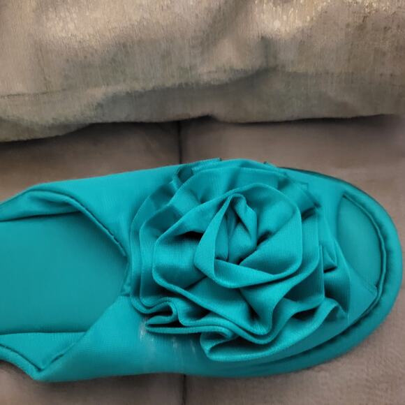 NEW Vintage USA Satin Nancy King lingerie Bedroom Boudoir Shoes Large 8 1/2 - 9 - Picture 5 of 9